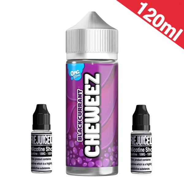 120ml Blackcurrant Chew - Cheweez Shortfill