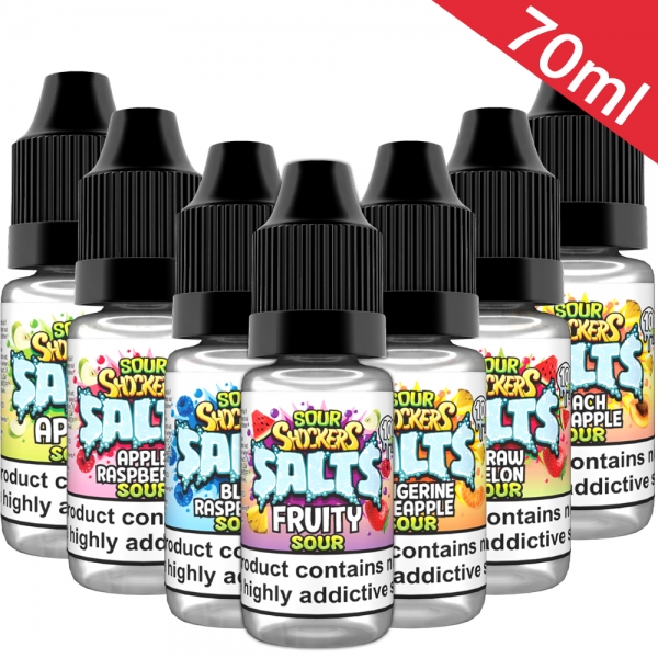 70ml Sour Shockers - Nic Salt Sample Pack