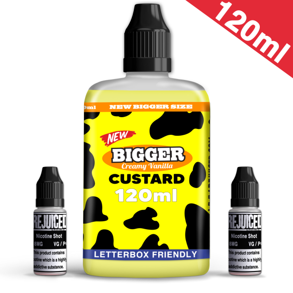 120ml Bigger Creamy Vanilla Custard Shortfill