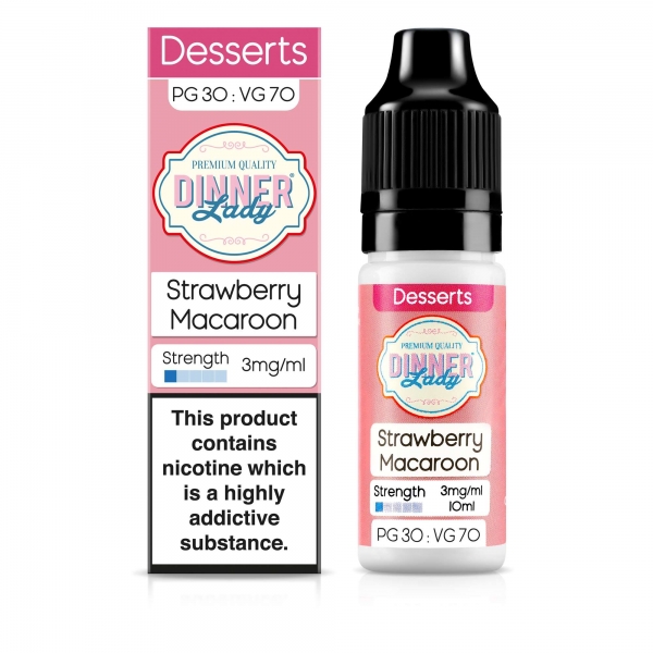 Strawberry Macaroon 70VG - Dinner Lady Strawberry Macaroon 70VG - Dinner Lady