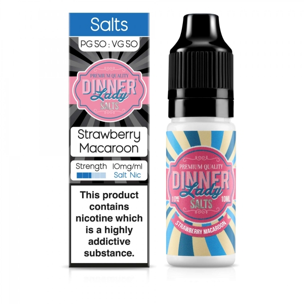 Strawberry Macaroon Nic Salt - Dinner Lady Strawberry Macaroon Nic Salt - Dinner Lady