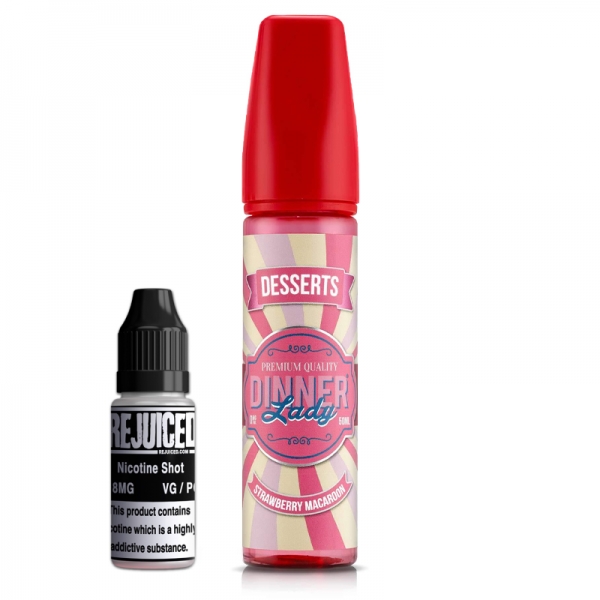 Strawberry Macaroon - Dinner Lady Shortfill Strawberry Macaroon - Dinner Lady Shortfill