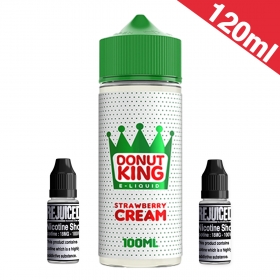 120ml Strawberry Cream Donut - Donut King Shortfill