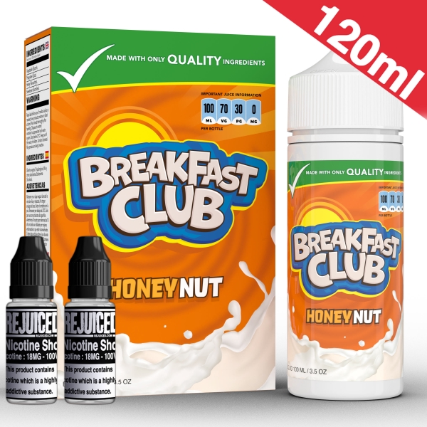 120ml Crunchy Honey Nut - Breakfast Club Shortfill 120ml Crunchy Honey Nut - Breakfast Club Shortfill