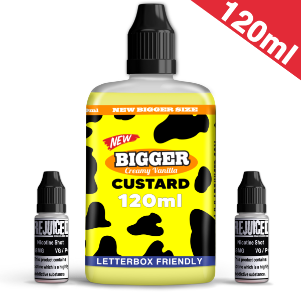 120ml Bigger Creamy Vanilla Custard Shortfill 120ml Bigger Creamy Vanilla Custard Shortfill